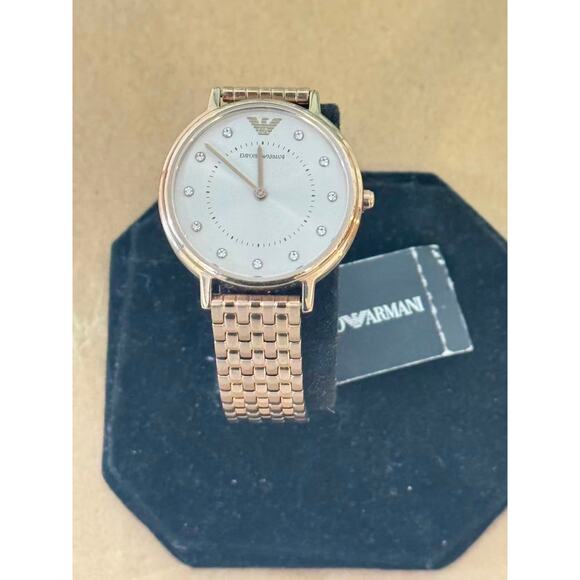 Emporio Armani Kappa AR11062 Ladies Watch With Rose Gold Dial - Picture 2 of 5